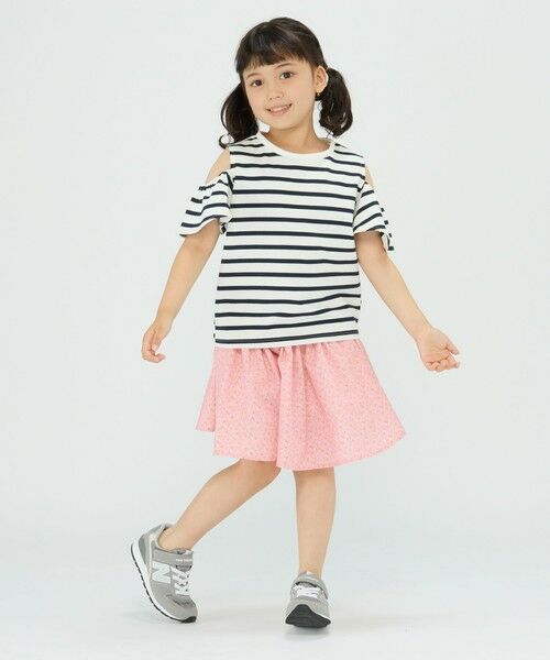 SHIPS / シップス Tシャツ | SHIPS Colors:〈洗濯機可能〉肩あき ボーダー TEE(100~140cm) | 詳細16