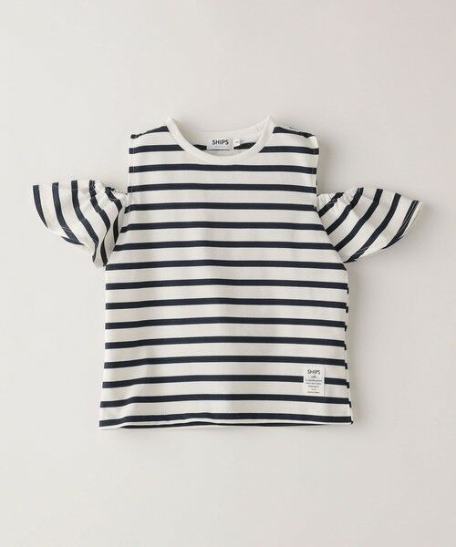 SHIPS / シップス Tシャツ | SHIPS Colors:〈洗濯機可能〉肩あき ボーダー TEE(100~140cm) | 詳細12