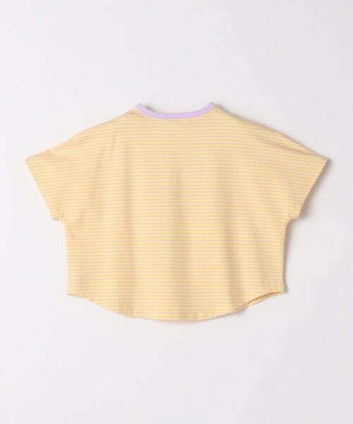 SHIPS / シップス Tシャツ | SHIPS Colors:80〜130cm / ロゴ パッチワーク ボーダー Tシャツ | 詳細7