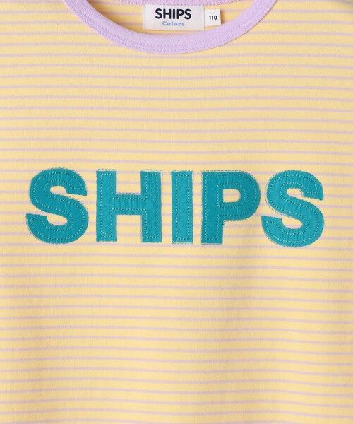 SHIPS / シップス Tシャツ | SHIPS Colors:80〜130cm / ロゴ パッチワーク ボーダー Tシャツ | 詳細11
