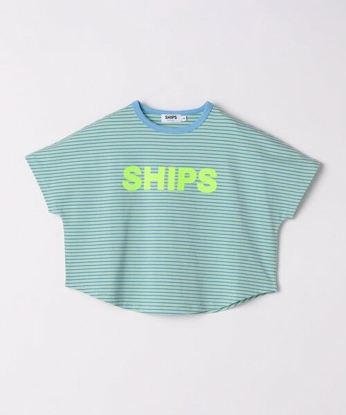 SHIPS / シップス Tシャツ | SHIPS Colors:80〜130cm / ロゴ パッチワーク ボーダー Tシャツ | 詳細15