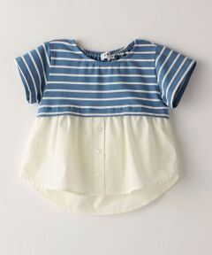 SHIPS / シップス Tシャツ | SHIPS Colors:レイヤードライク ボーダー 家族リンク TEE(100~140cm)