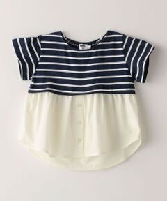 SHIPS / シップス Tシャツ | SHIPS Colors:レイヤードライク ボーダー 家族リンク TEE(100~140cm)