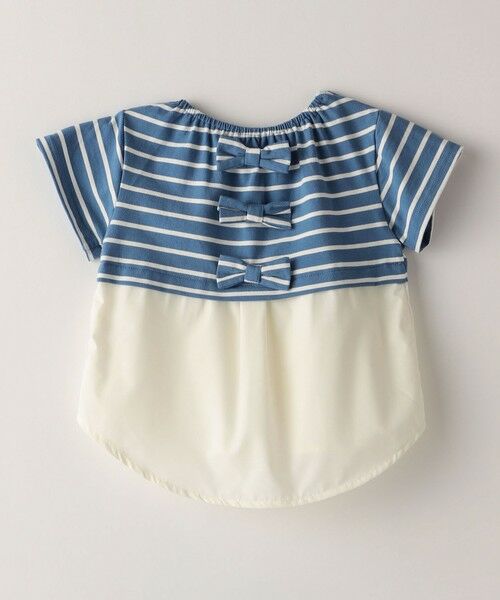 SHIPS / シップス Tシャツ | SHIPS Colors:レイヤードライク ボーダー 家族リンク TEE(100~140cm) | 詳細1