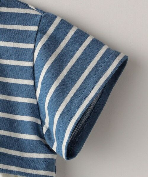 SHIPS / シップス Tシャツ | SHIPS Colors:レイヤードライク ボーダー 家族リンク TEE(100~140cm) | 詳細3