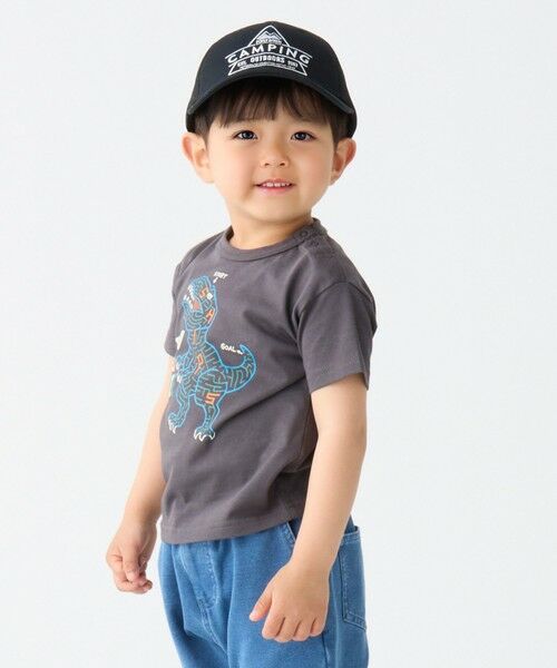 SHIPS / シップス Tシャツ | SHIPS Colors:80〜130cm / 〈接触冷感〉ティラノサウルス Tシャツ◇ | 詳細2
