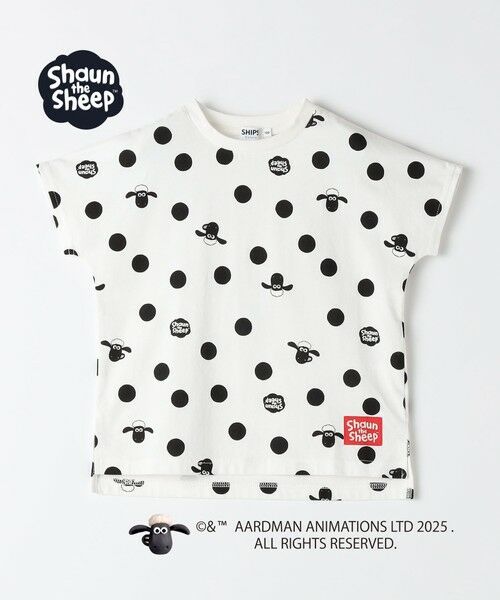 SHIPS / シップス Tシャツ | SHIPS Colors:80〜130cm / ひつじのショーン ドット プリント Tシャツ◇ | 詳細1