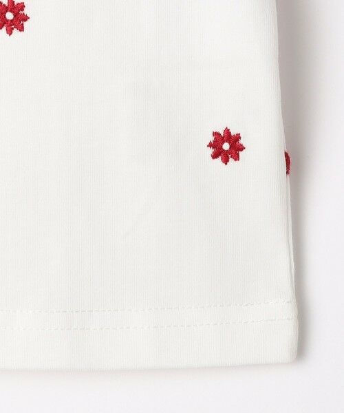 SHIPS / シップス Tシャツ | SHIPS Colors:80〜130cm / リンク フラワー エンブロイダリー カットソー◇ | 詳細5