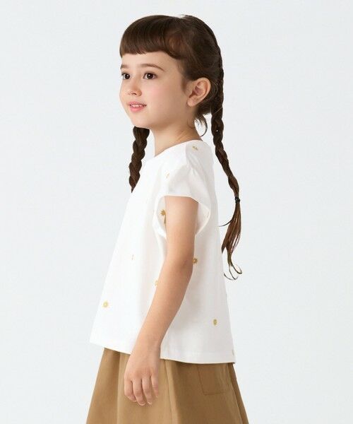 SHIPS / シップス Tシャツ | SHIPS Colors:80〜130cm / リンク フラワー エンブロイダリー カットソー◇ | 詳細11