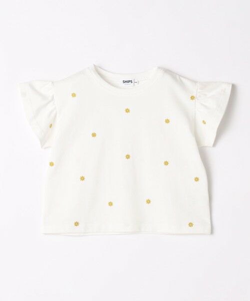 SHIPS / シップス Tシャツ | SHIPS Colors:80〜130cm / リンク フラワー エンブロイダリー カットソー◇ | 詳細8