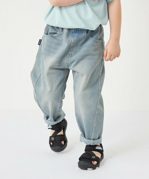 SHIPS / シップス デニムパンツ | SHIPS Colors:100〜130cm /〈洗濯機可能〉バレルレッグ デニムパンツ◇ | 詳細14