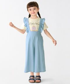 SHIPS / シップス サロペット・オールインワン | SHIPS Colors:110〜140cm /〈洗濯機可能〉フリル オーバーオール