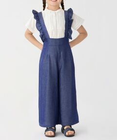 SHIPS / シップス サロペット・オールインワン | SHIPS Colors:110〜140cm /〈洗濯機可能〉フリル オーバーオール