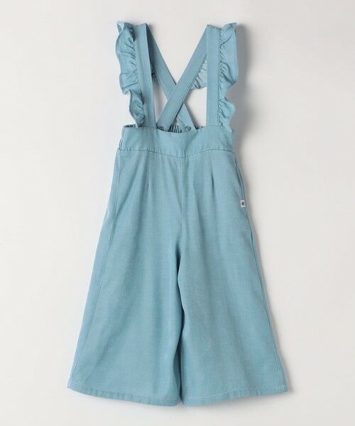 SHIPS / シップス サロペット・オールインワン | SHIPS Colors:110〜140cm /〈洗濯機可能〉フリル オーバーオール | 詳細1