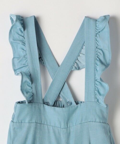 SHIPS / シップス サロペット・オールインワン | SHIPS Colors:110〜140cm /〈洗濯機可能〉フリル オーバーオール | 詳細5