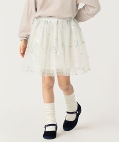 SHIPS / シップス ミニ・ひざ丈スカート | 《一部追加予約》SHIPS Colors:90〜140cm/〈手洗い可能〉チュールギャザースカート◆