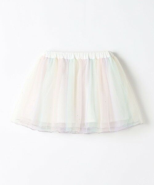 SHIPS / シップス ミニ・ひざ丈スカート | 《一部追加予約》SHIPS Colors:90〜140cm/〈手洗い可能〉チュールギャザースカート◆ | 詳細1