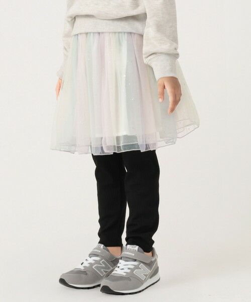 SHIPS / シップス ミニ・ひざ丈スカート | 《一部追加予約》SHIPS Colors:90〜140cm/〈手洗い可能〉チュールギャザースカート◆ | 詳細10