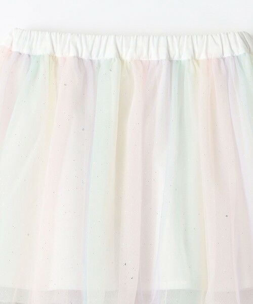 SHIPS / シップス ミニ・ひざ丈スカート | 《一部追加予約》SHIPS Colors:90〜140cm/〈手洗い可能〉チュールギャザースカート◆ | 詳細5