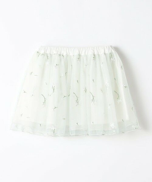 SHIPS / シップス ミニ・ひざ丈スカート | 《一部追加予約》SHIPS Colors:90〜140cm/〈手洗い可能〉チュールギャザースカート◆ | 詳細15