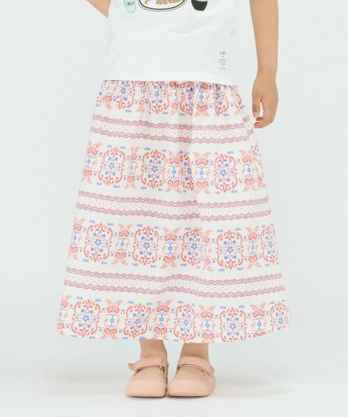 SHIPS / シップス ミニ・ひざ丈スカート | SHIPS Colors:〈洗濯機可能〉2WAY プリント スカート(100~140cm) | 詳細14