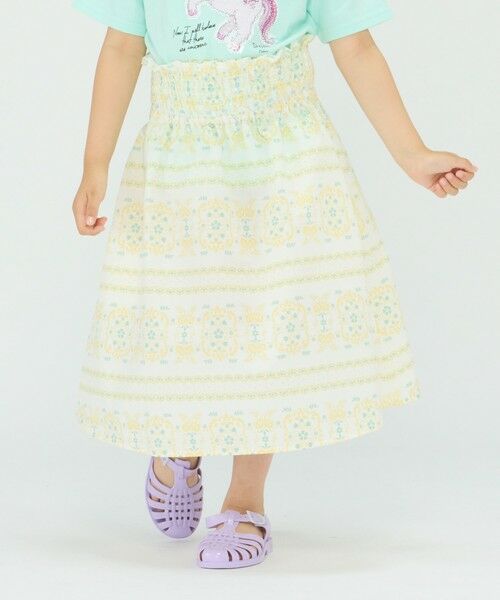 SHIPS / シップス ミニ・ひざ丈スカート | SHIPS Colors:〈洗濯機可能〉2WAY プリント スカート(100~140cm) | 詳細25