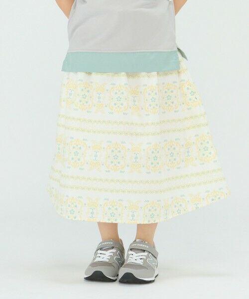 SHIPS / シップス ミニ・ひざ丈スカート | SHIPS Colors:〈洗濯機可能〉2WAY プリント スカート(100~140cm) | 詳細28
