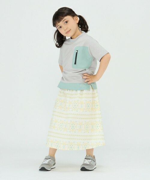 SHIPS / シップス ミニ・ひざ丈スカート | SHIPS Colors:〈洗濯機可能〉2WAY プリント スカート(100~140cm) | 詳細29