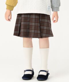 SHIPS / シップス ミニ・ひざ丈スカート | SHIPS Colors:100〜140cm /〈洗濯機可能〉 リンク チェック スカート