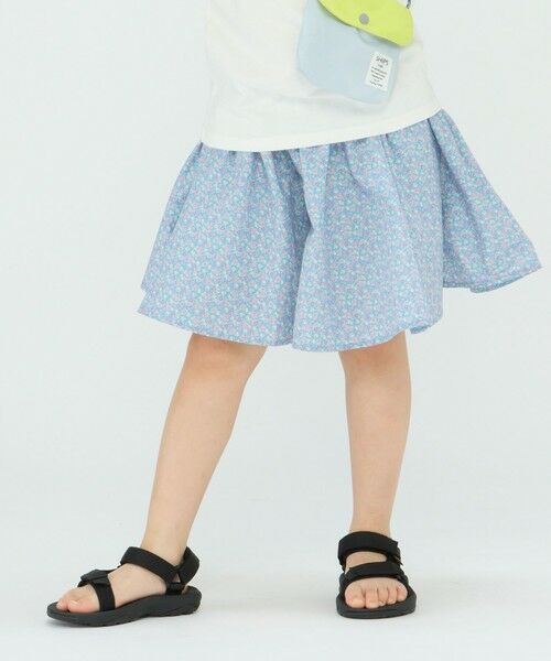 SHIPS / シップス ショート・ハーフ・半端丈パンツ | SHIPS Colors:〈洗濯機可能〉フラワー プリント ガウチョ パンツ(80~130cm) | 詳細18