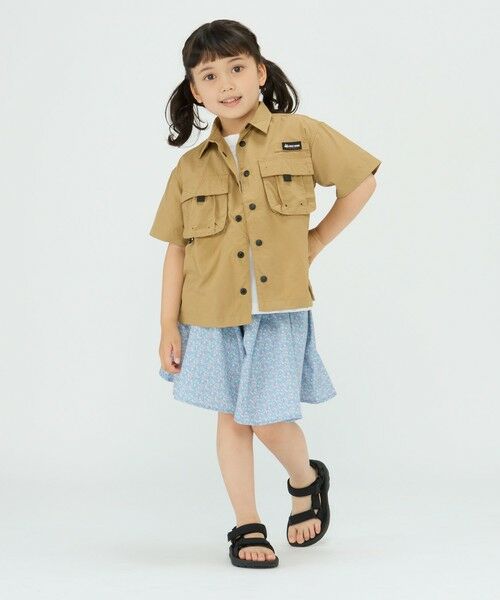 SHIPS / シップス ショート・ハーフ・半端丈パンツ | SHIPS Colors:〈洗濯機可能〉フラワー プリント ガウチョ パンツ(80~130cm) | 詳細26