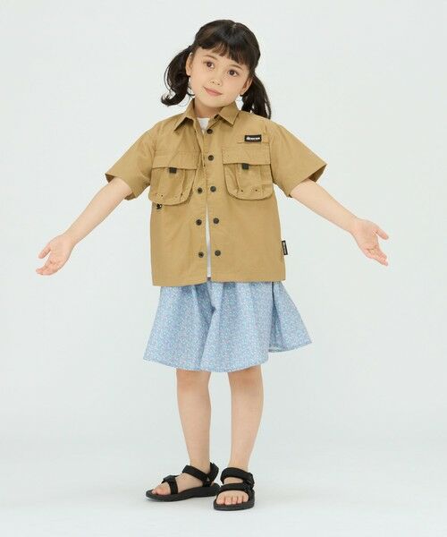 SHIPS / シップス ショート・ハーフ・半端丈パンツ | SHIPS Colors:〈洗濯機可能〉フラワー プリント ガウチョ パンツ(80~130cm) | 詳細27