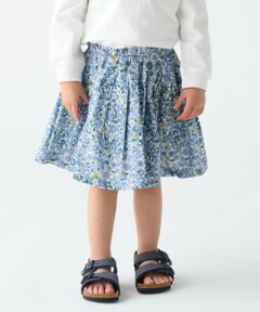 SHIPS / シップス ショート・ハーフ・半端丈パンツ | SHIPS Colors:90〜140cm / 〈洗濯機可能〉フラワー タック キュロット