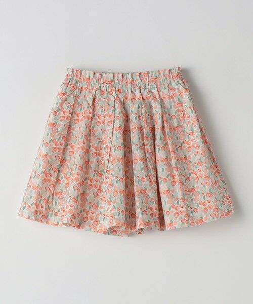SHIPS / シップス ショート・ハーフ・半端丈パンツ | 《新色予約》SHIPS Colors:90〜140cm/〈洗濯機可能〉フラワー タック キュロット◆ | 詳細1