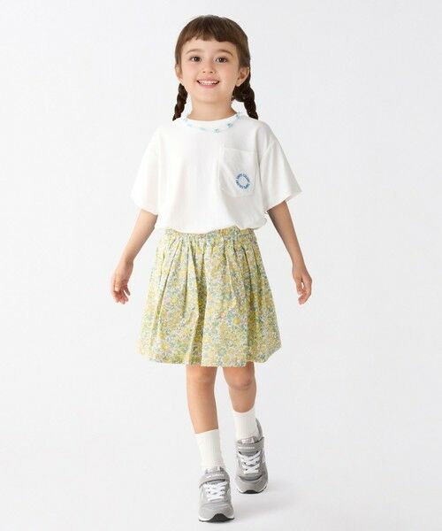 SHIPS / シップス ショート・ハーフ・半端丈パンツ | SHIPS Colors:90〜140cm / 〈洗濯機可能〉フラワー タック キュロット | 詳細3