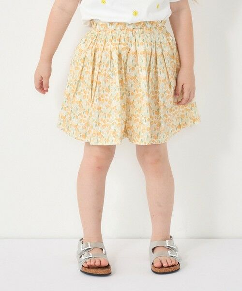 SHIPS / シップス ショート・ハーフ・半端丈パンツ | SHIPS Colors:90〜140cm/〈洗濯機可能〉フラワー タック キュロット◇ | 詳細18