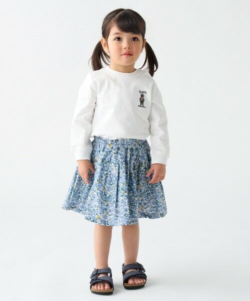 SHIPS / シップス ショート・ハーフ・半端丈パンツ | SHIPS Colors:90〜140cm / 〈洗濯機可能〉フラワー タック キュロット | 詳細15