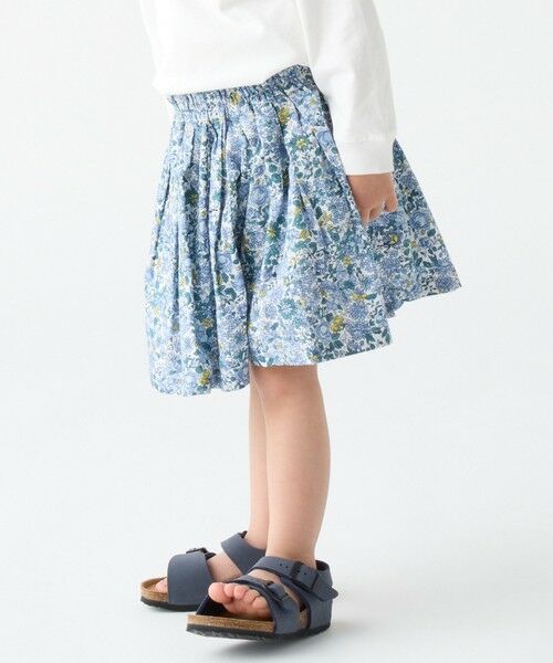 SHIPS / シップス ショート・ハーフ・半端丈パンツ | 《新色予約》SHIPS Colors:90〜140cm/〈洗濯機可能〉フラワー タック キュロット◆ | 詳細23