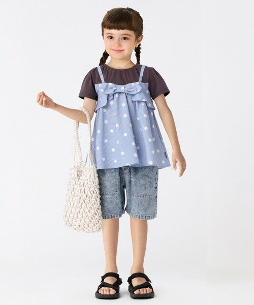 SHIPS / シップス ショート・ハーフ・半端丈パンツ | SHIPS Colors:〈接触冷感・洗濯機可能〉クールタッチ デニム ショーツ(90〜140cm) | 詳細16