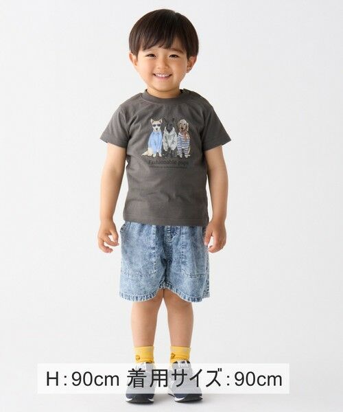 SHIPS / シップス ショート・ハーフ・半端丈パンツ | SHIPS Colors:〈接触冷感・洗濯機可能〉クールタッチ デニム ショーツ(90〜140cm) | 詳細19