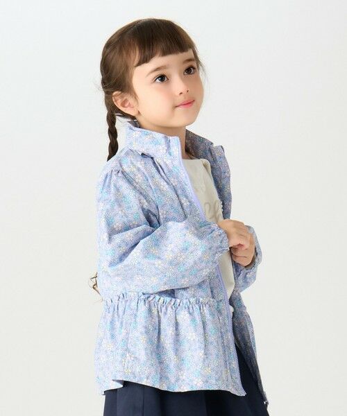 SHIPS / シップス ブルゾン | SHIPS Colors:80〜130cm /フラワープリント ジップフード ブルゾン◇(ラベンダー)