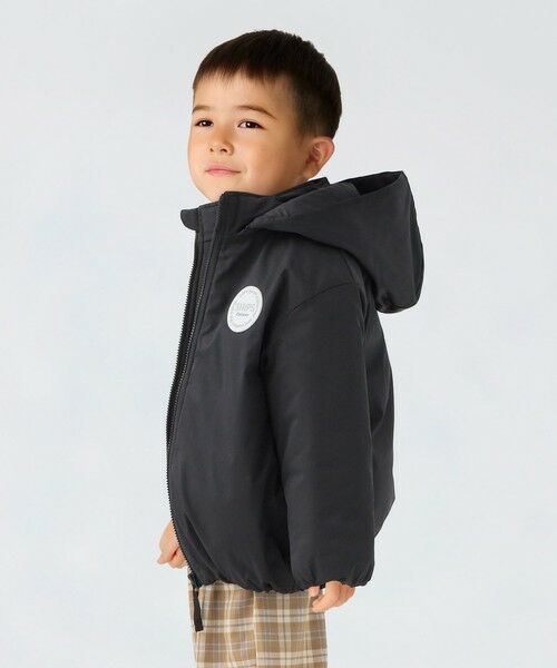 SHIPS / シップス ダウンジャケット・ベスト | SHIPS Colors:90〜140cm /〈洗濯機可能〉パディング フード ブルゾン | 詳細3