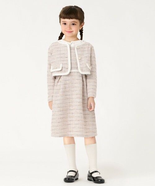 SHIPS / シップス ロング・マキシ丈ワンピース | SHIPS Colors:120〜130cm / オケージョン ツイード ワンピース | 詳細3