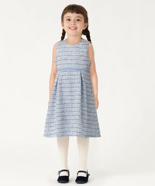 SHIPS / シップス ロング・マキシ丈ワンピース | SHIPS Colors:120〜130cm / オケージョン ツイード ワンピース | 詳細14