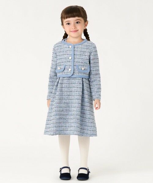 SHIPS / シップス ロング・マキシ丈ワンピース | SHIPS Colors:120〜130cm / オケージョン ツイード ワンピース | 詳細17