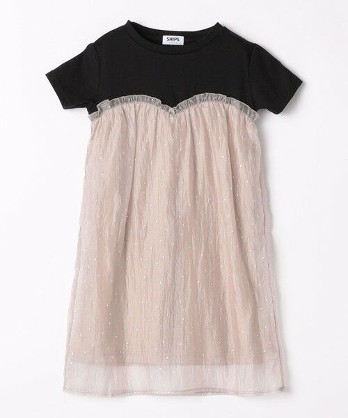 SHIPS / シップス ロング・マキシ丈ワンピース | SHIPS Colors:100〜140cm /〈洗濯機可能〉グリッター ドット ワンピース | 詳細1