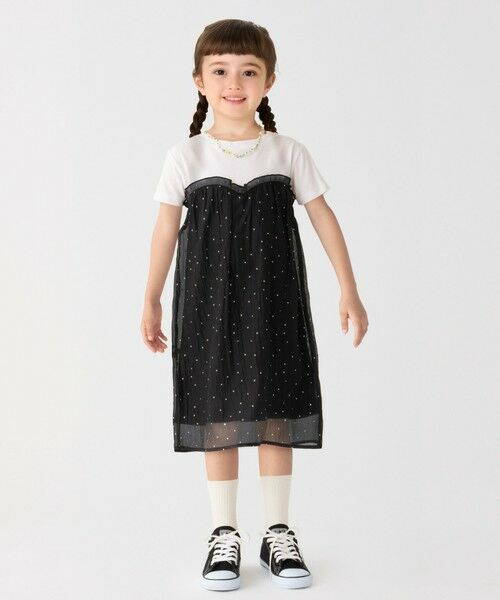 SHIPS / シップス ロング・マキシ丈ワンピース | SHIPS Colors:100〜140cm /〈洗濯機可能〉グリッター ドット ワンピース | 詳細13