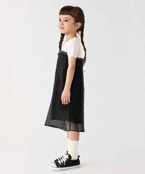 SHIPS / シップス ロング・マキシ丈ワンピース | SHIPS Colors:100〜140cm /〈洗濯機可能〉グリッター ドット ワンピース | 詳細14