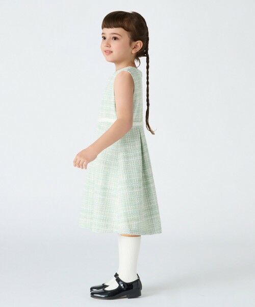 SHIPS / シップス ロング・マキシ丈ワンピース | SHIPS Colors:110〜130cm / オケージョン ツイードライク ワンピース | 詳細12