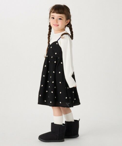 SHIPS / シップス ロング・マキシ丈ワンピース | SHIPS Colors: 100〜140cm /〈洗濯機可能〉ハート エンブロイダリー ワンピース | 詳細4